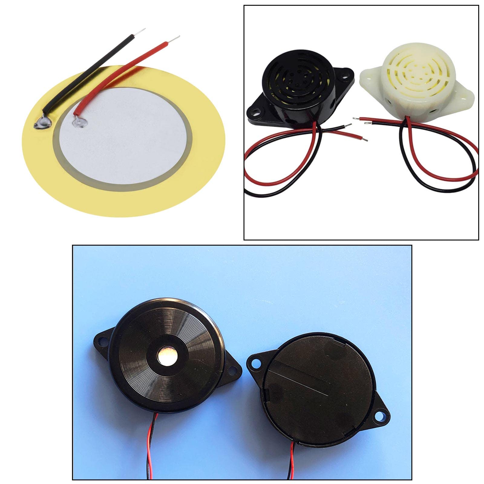 10 szt. 35 mm dyski piezoelektryczne, przetwornik akustyczny z przewodami, przetwornik, mikrofon, wyzwalacz, brzęczyk, bęben, gitara piezoelektryczna, elementy do instrumentu akustycznego