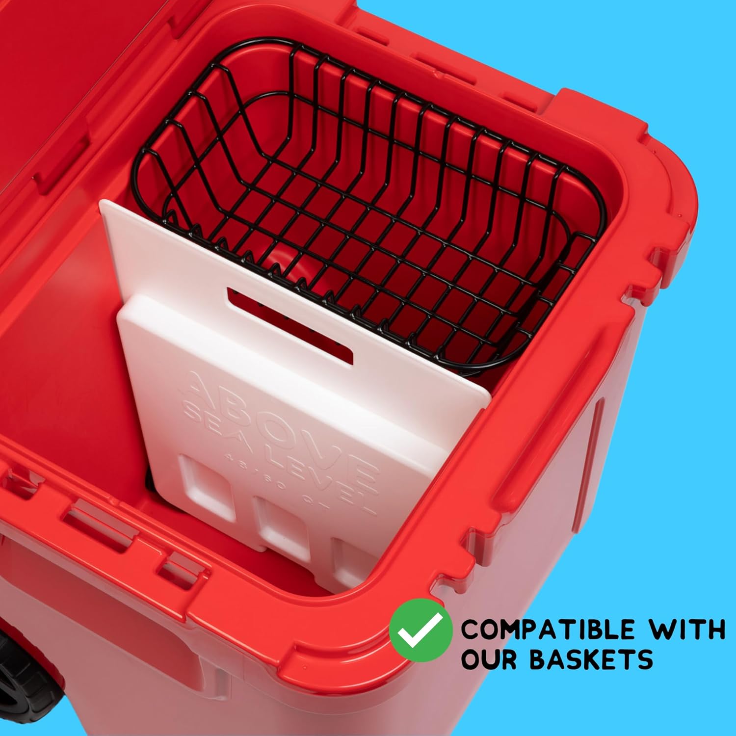 Above Sea Level Ice Pack Divider for YETI Coolers - Four Sizes to Fit The YETI Tundra Haul, 35, 45, 65, Roadie 48, 60 - YETI Cooler Accessories - Freezable YETI Accessories