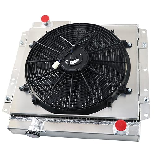 Miniatura 5 de KUNTAUTOS Relé de ventilador de cubierta de radiador de 4 filas para Toyota Land Cruiser FJ40 FJ45 MT 3.9L 4.2L