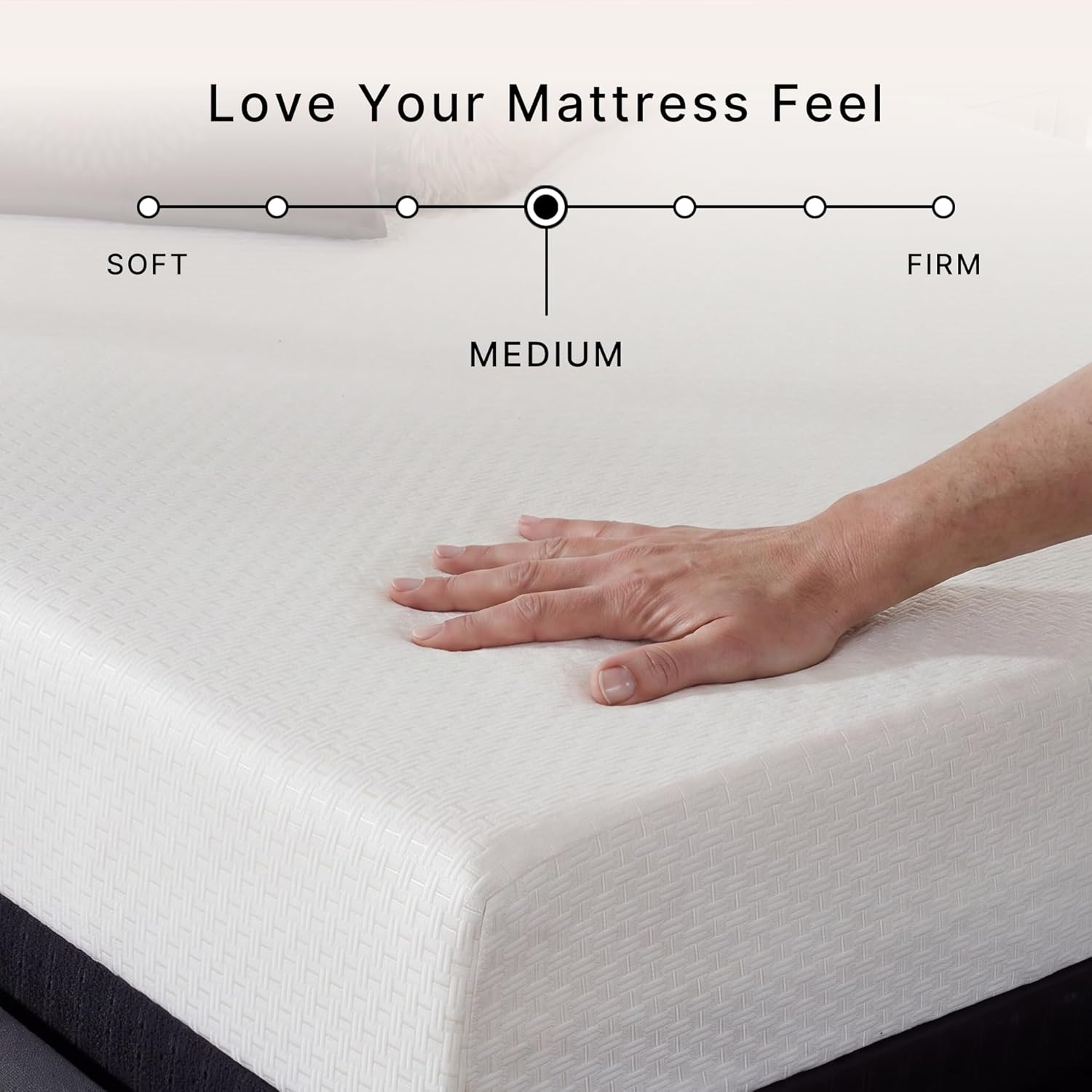 Signature Design by Ashley Twin Size Chime 8 Inch Medium Firm Gel Memory Foam Mattress with Green Tea & Charcoal Extract, Fiberglass Free, Mattress In A Box