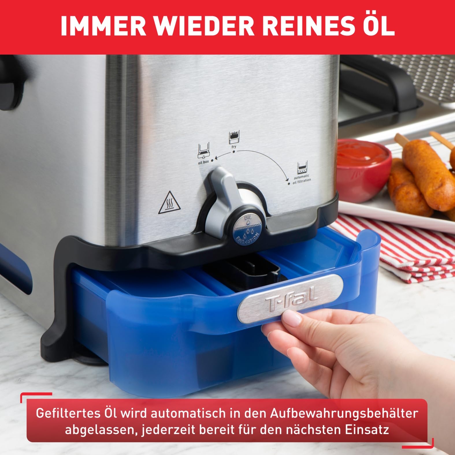 Tefal Fryer Oleoclean Pro Inox & Design (FR8040)