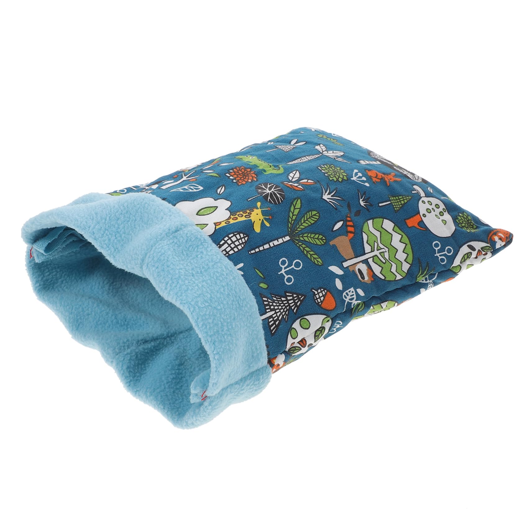 DOITOOL Printed Cotton Nest Bed for Hamster, Guinea Pig and Squirrel, Warm Multi-Purpose Bedding for Floor or Couch, Small Animal Sleep Sack