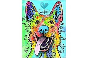 Binbo 5D Dog Diamond Painting Kit: Unleash Your Inner Masterpiece with Stunning German Shepherd Art