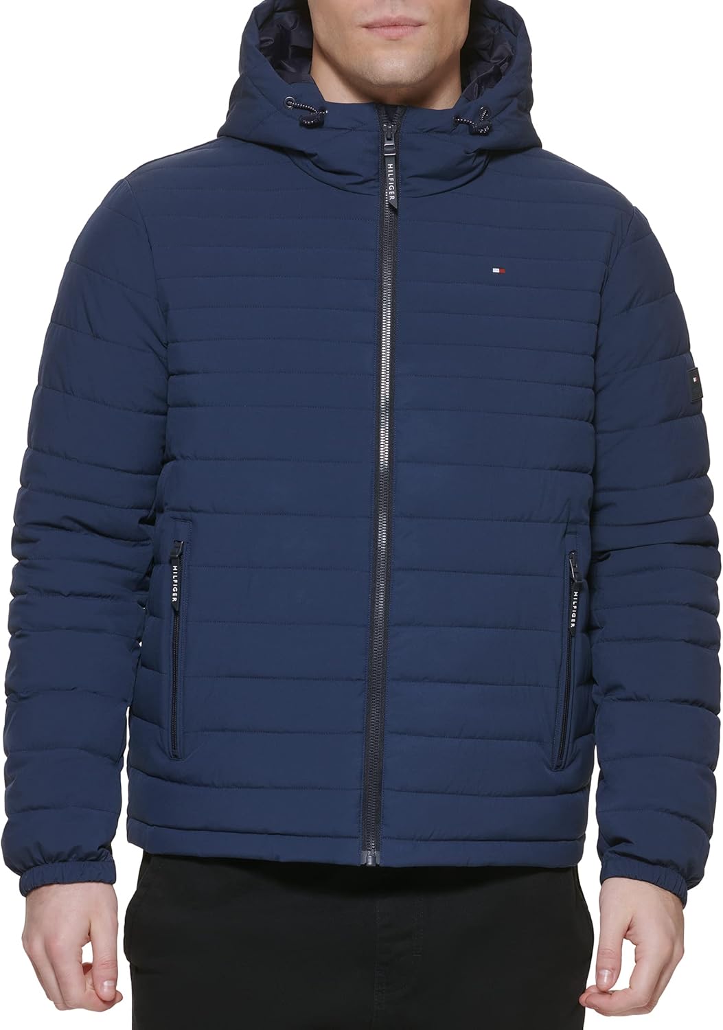 Tommy Hilfiger Men's Stretch Poly Hooded Packable Jacket - Image 4
