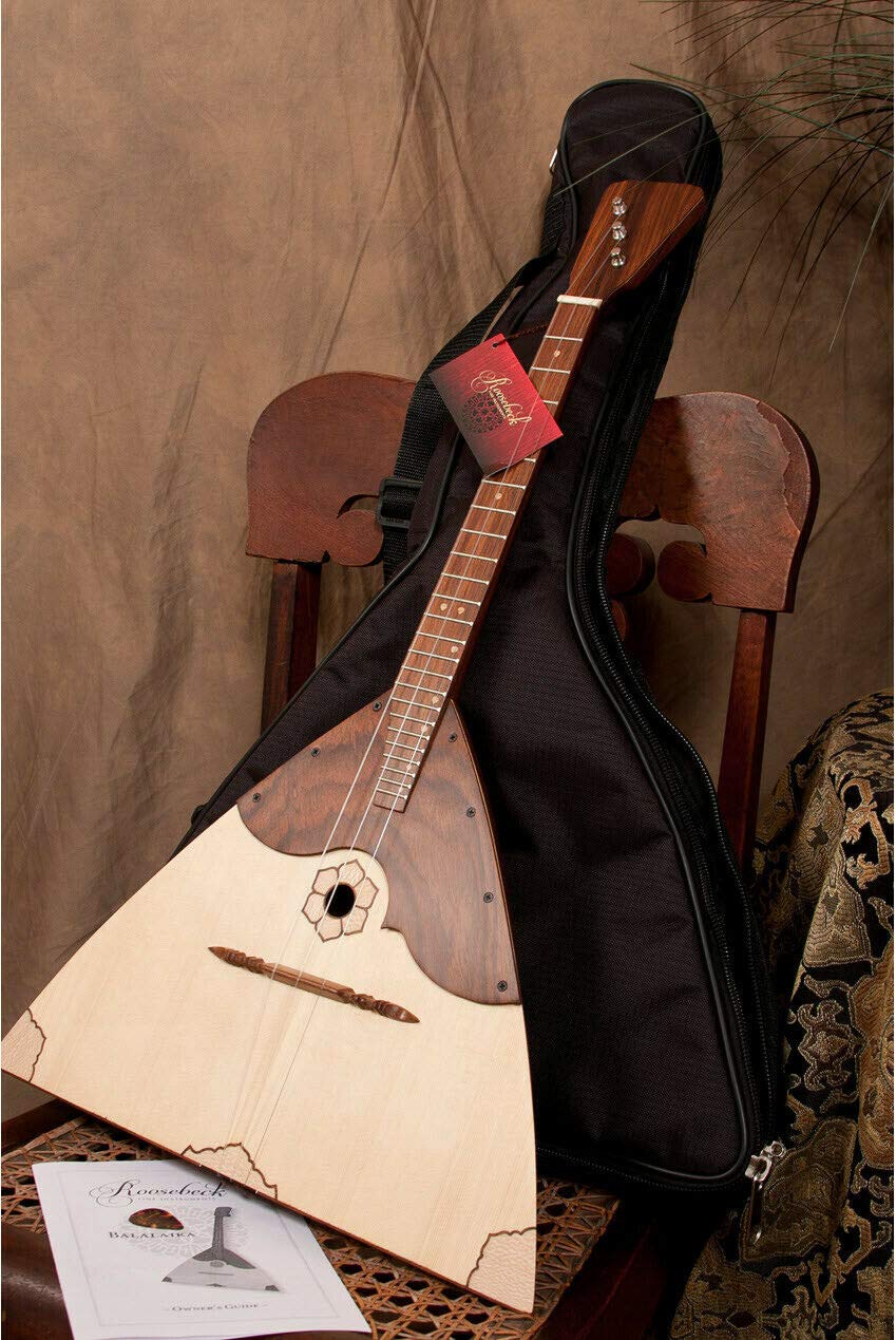 Roosebeck Balalaika, Prima, Deluxe, Sheesham w/Gig Bag & Extra Strings Set - Image 2