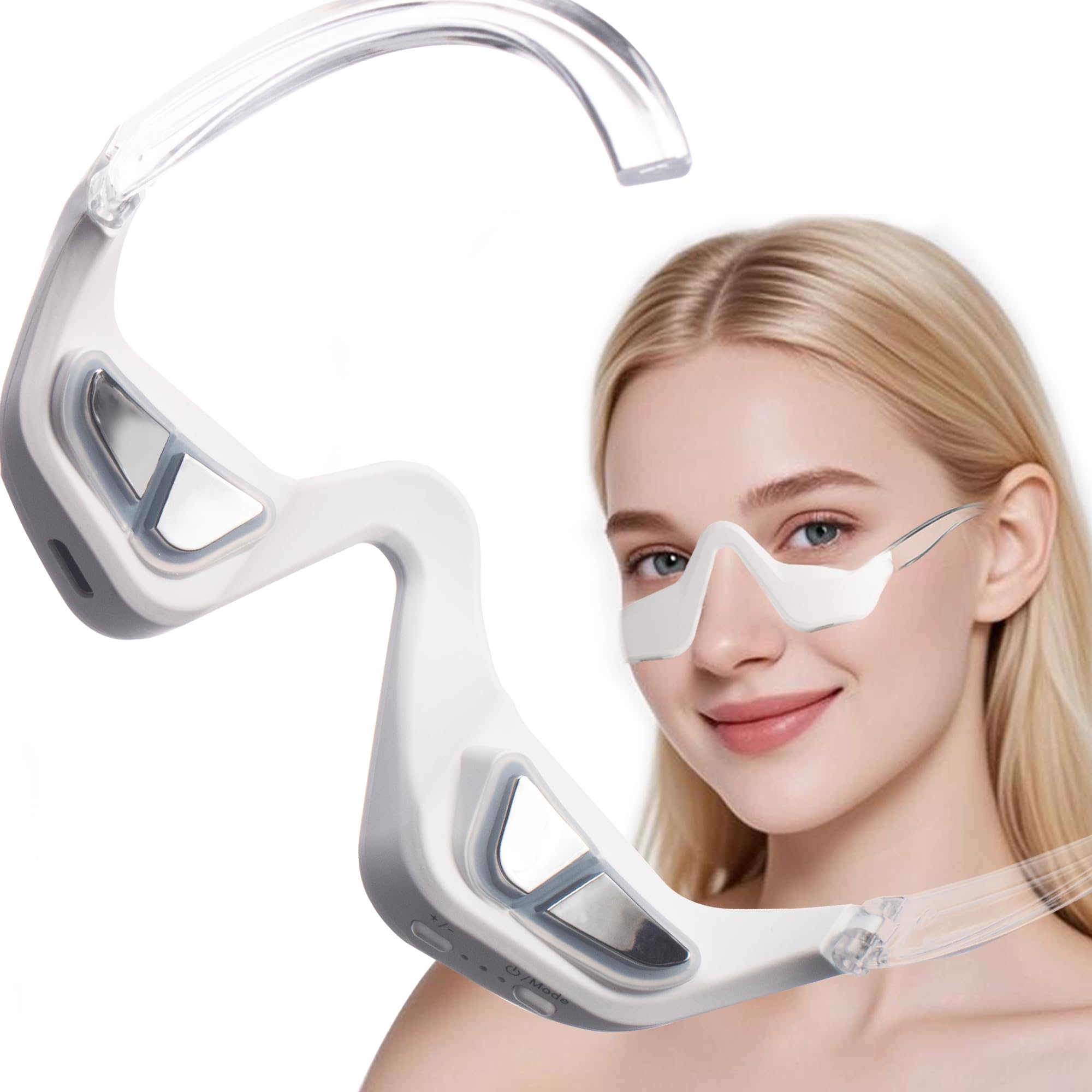 Under Eyes Light Therapy Massager Glasses Microcurrent Eye face led red Light Beauty Device Under Eye Massager Eyes