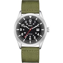 Military Analog Watch Men Army Tactical Field Sport Watch Work Watch Waterproof Outdoor Casual Quartz Wrist Watch - Japanese Movement, 5ATM Water Resistant Green, green, Military