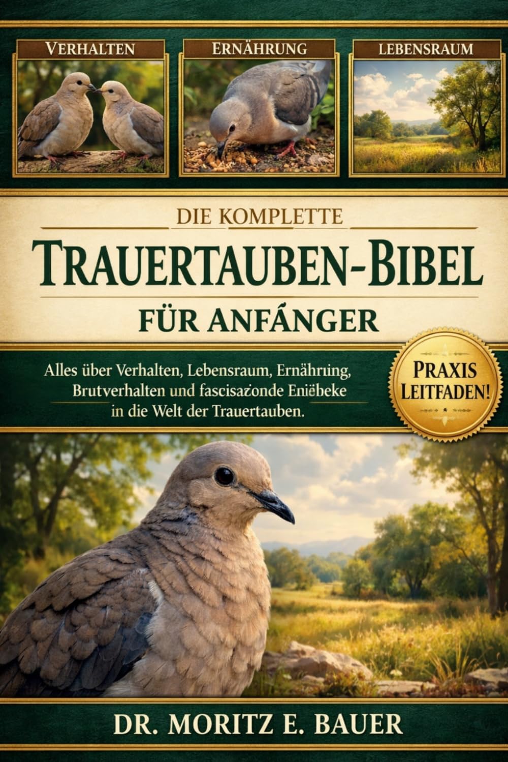 DIE KOMPLETTE TRAUERTAUBEN-BIBEL FÜR ANFÄNGER: Alles, was Sie über Trauertauben wissen müssen: Verhalten und Lebensraum, Bestimmung.....Beobachtung ... wichtiges Wissen für Anfänger und Liebhaber.