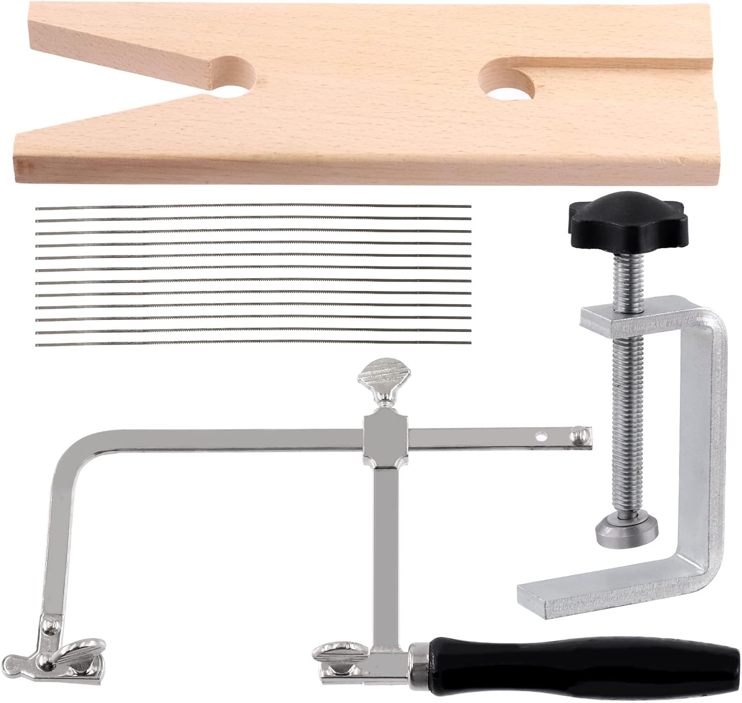 Mardatt 14Pcs 3 in 1 Professional Jewelers Saw Kit Includes VSlot