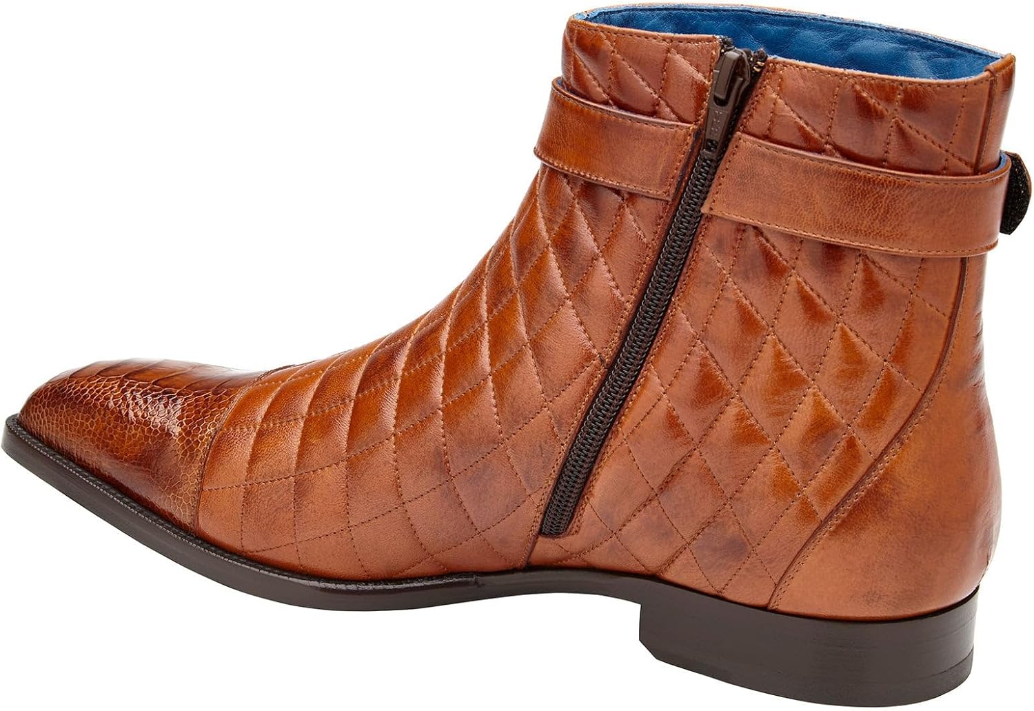 Libero Quilted Leather Ostrich Boot by Belvedere