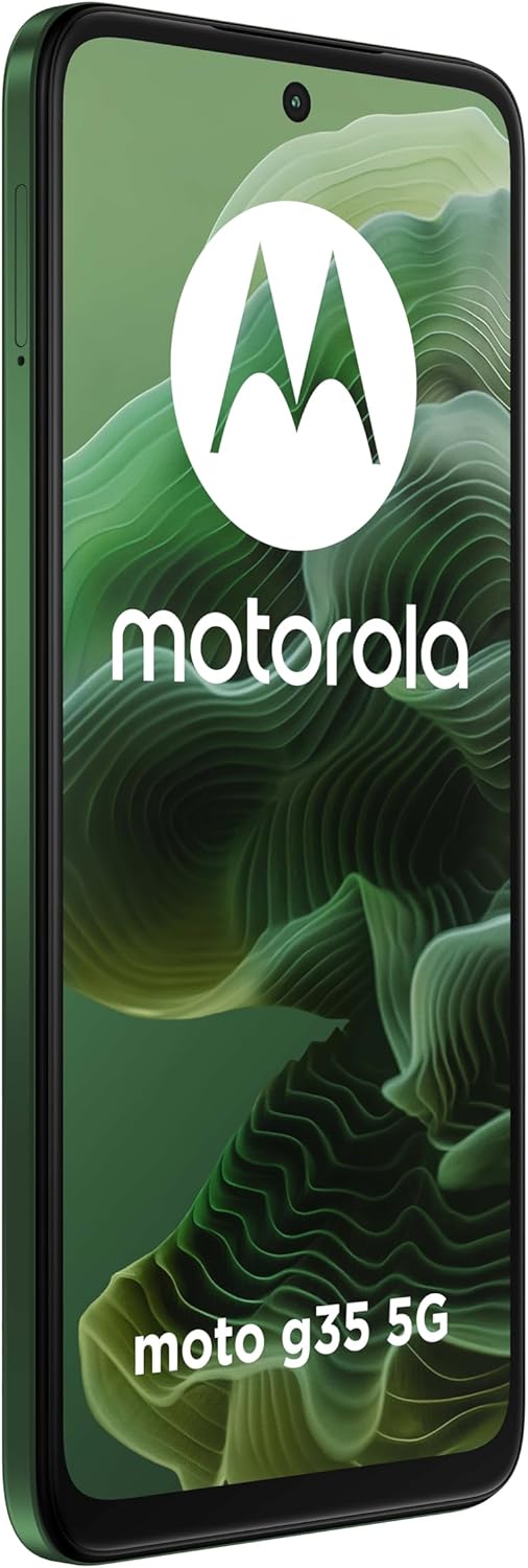 Motorola Moto G35 Dual-SIM 256GB ROM + 4GB RAM (GSM Only | No CDMA) Factory Unlocked 5G Smartphone (Leaf Green) - International Version