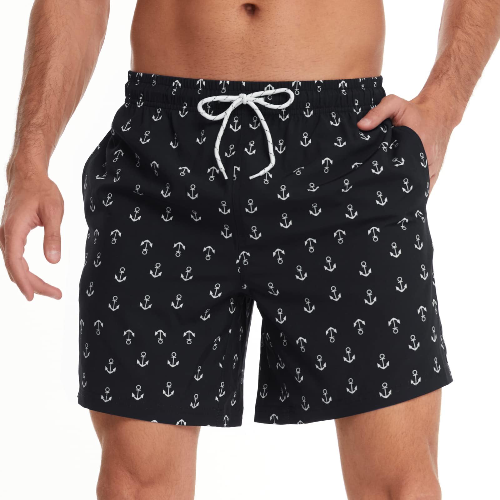 FEIXIANG Men's Quick Dry Swim Trunks Beach Shorts