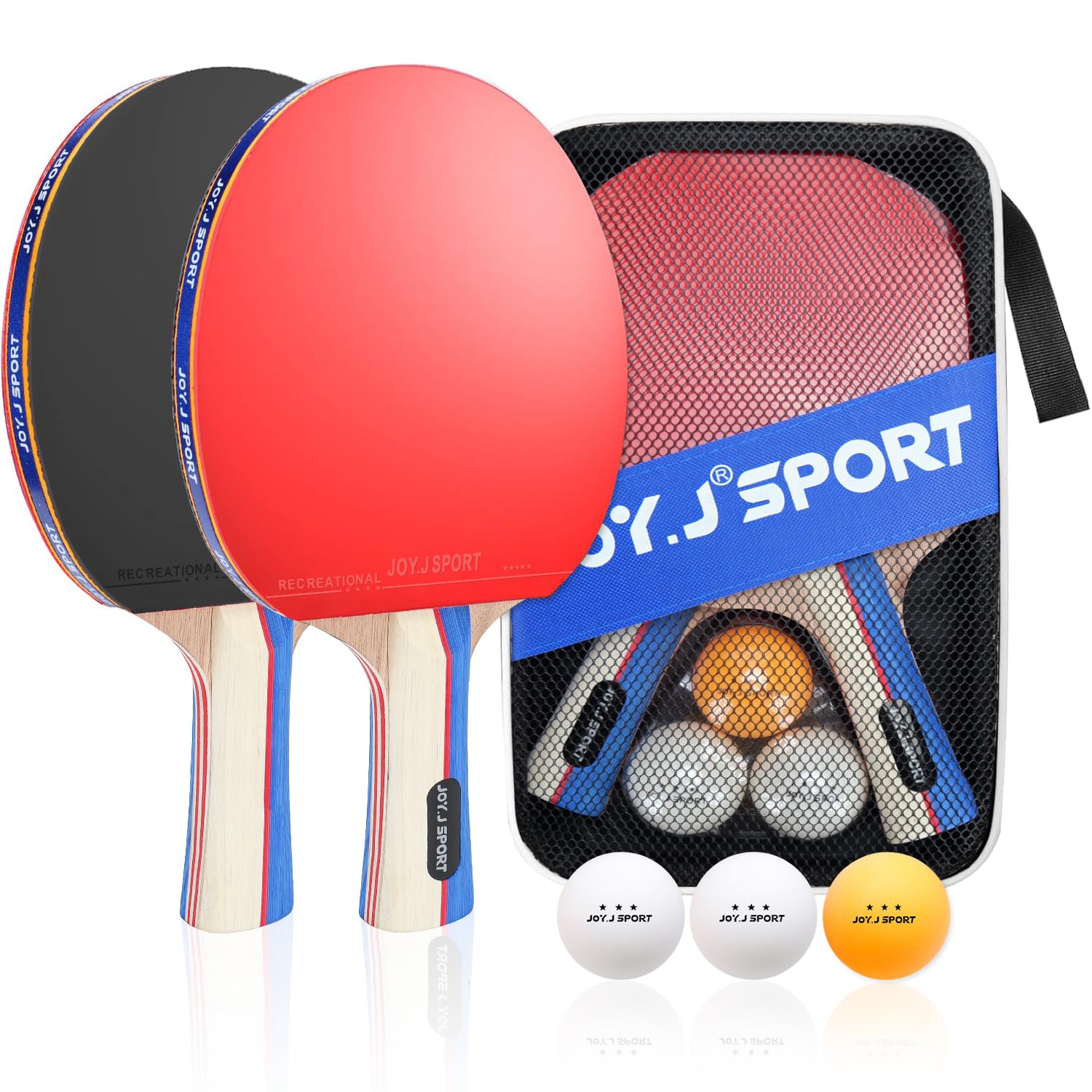 Raquette de Tennis de Table, Set de Ping Pong pour Famille, École et Club de Sport
