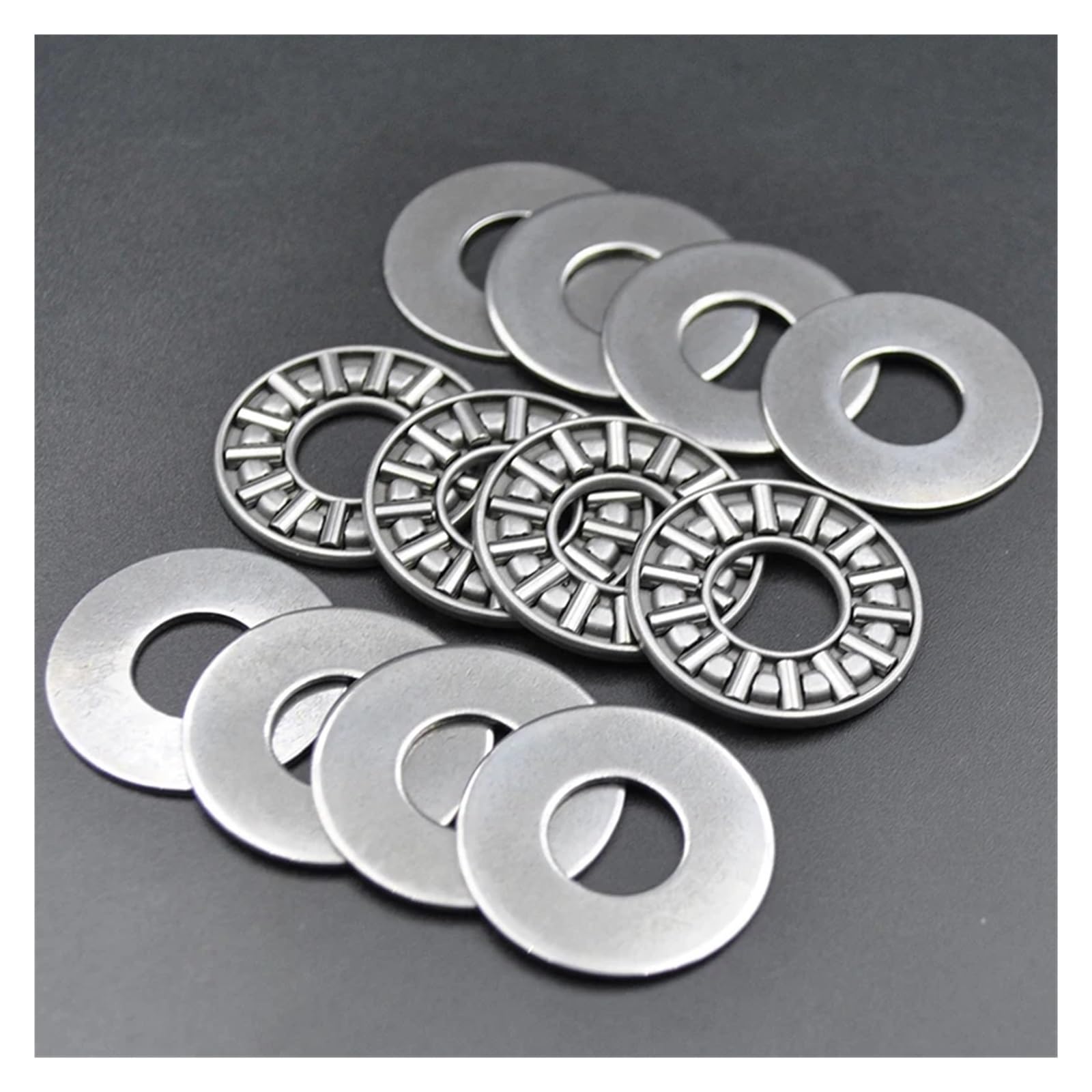 Lot de 20 roulements à aiguilles de butée plane AXK1024 + 2AS 10 x 24 x 4 mm