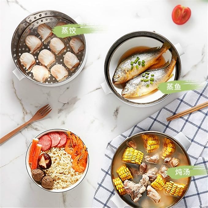 Olla Eléctrica Multifunción 3 Capas 1000W 2L WERTGHJ miniatura 6