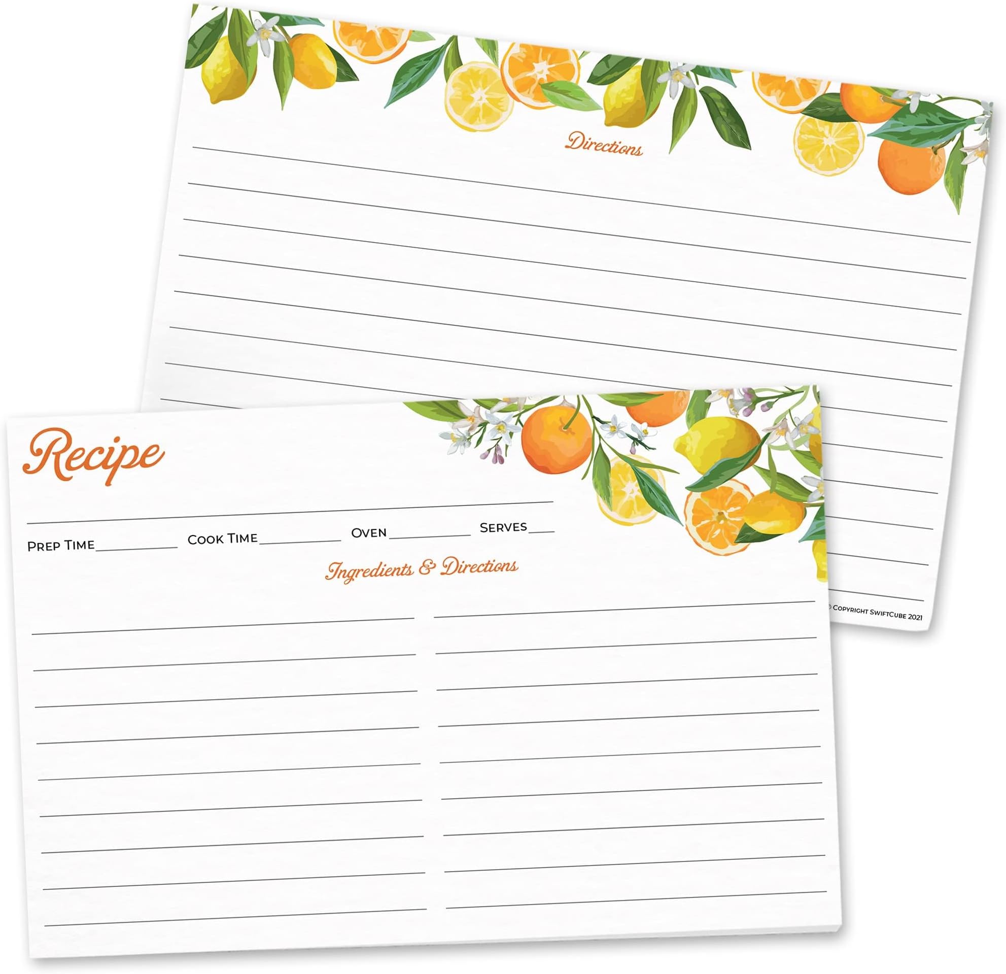 Recipe Cards 4x6 Inch