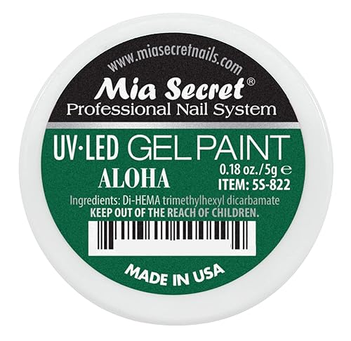 Mia Secret Sistema de uñas profesional UVLED Gel Paint - 0.18 oz (Aloha)