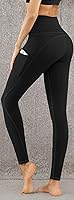 Vista 7 de PHISOCKAT Paquete de 2 pantalones de yoga de cintura alta con bolsillos, leggings de control de abdomen, leggings de yoga elásticos en 4 direcciones