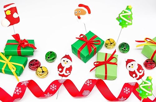 Miniatura 3 de Fruidles Paleta de Navidad, Papá Noel, árbol de Navidad, paletas de bastones de caramelo, envueltas individualmente (paquete de 24)