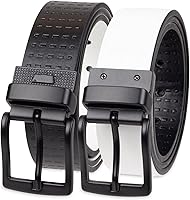 Vista 53 de Levi's Cinturón para niños grandes, cinturón reversible dos en uno informal apto para la escuela Negro/Marrón Bisel