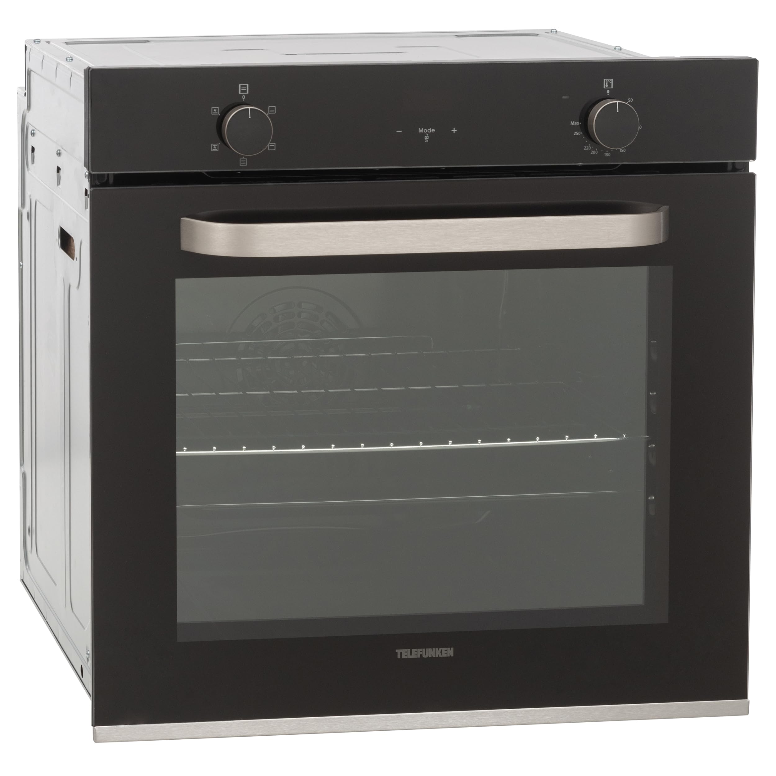 Telefunken Einbaubackofen 73 Liter 60 cm Edelstahl Umluft B-OV-75-A-I