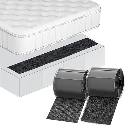 TEUVO Cojín de sofá de 6 pulgadas de ancho, almohadillas antideslizantes para mantener los cojines en su lugar, cinta de velcro de 9.84 pies de