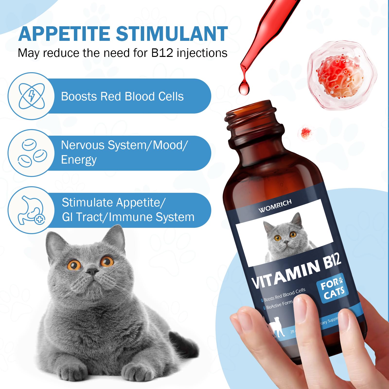 vitamin b12 cat injection Amazon.com : Appetite Stimulant Vitamin B12 for Cats | Methylcobalamin (Methyl B12) | Treatment of EPI in Cats Boosts Red Blood Cell Formation, Energy, Nervous System, Treats Pancreatitis