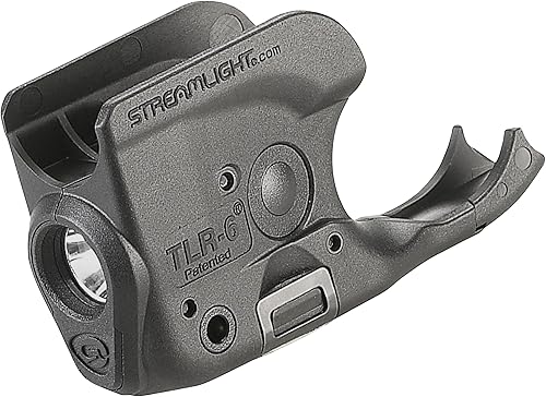 Streamlight 69289 TLR-6 - Luz de pistola de 100 lúmenes sin láser diseñada exclusiva y exclusivamente para pistolas 1911 sin riel, color negro