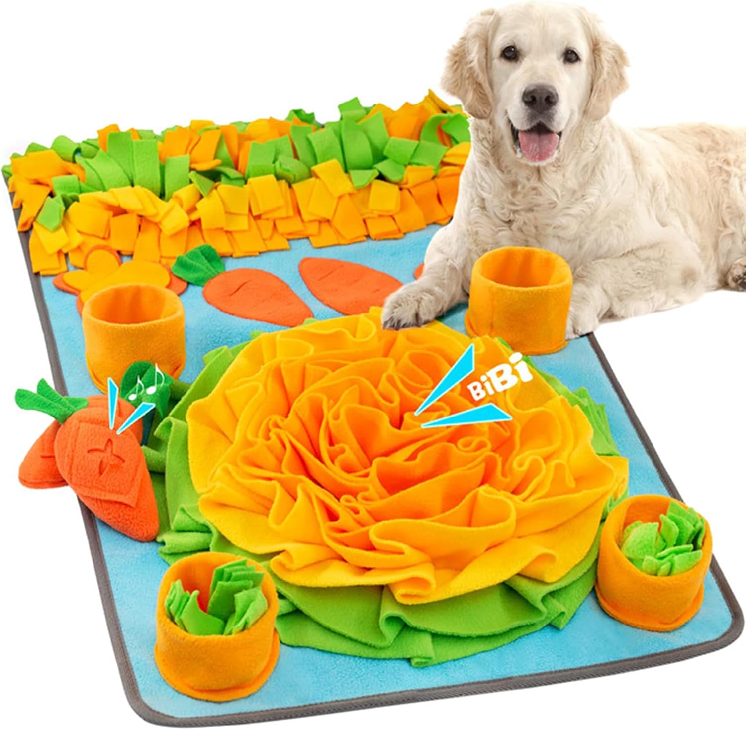 Dog Snuffle Mat, Slow Feeder Nosework Mat 31.5 x 19.7 in, Non-Slip