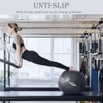 Soft Exercise Ball, Anti-Burst Yoga Ball Chair Supports 2200lbs, Workout Equipment w/Pump for Pregnancy Medicine Birthing Physical Therapy Stability Excersing Birth Swiss Fitness Gym Physio Labor Abs