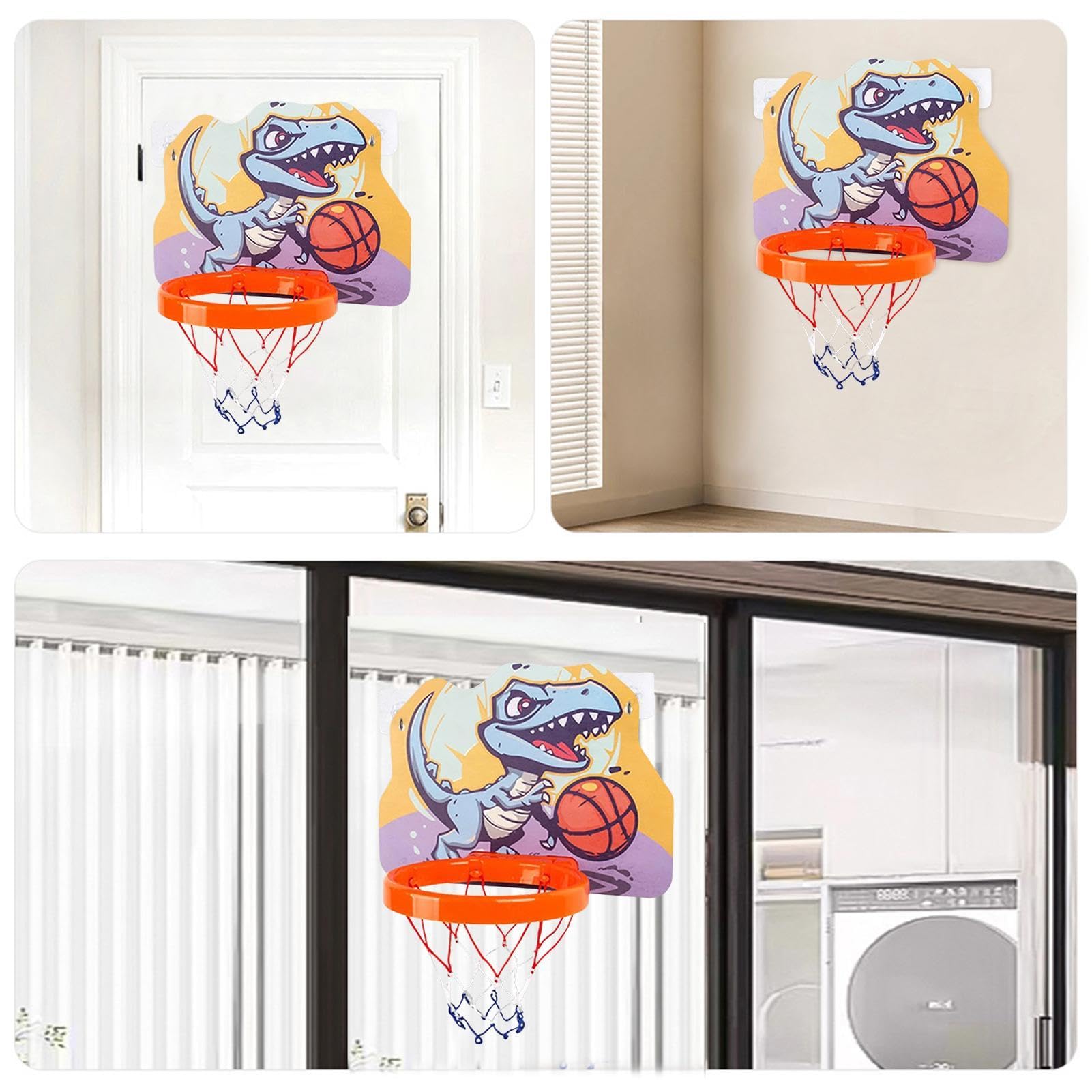 Cesta de baloncesto interior, aros de montaje en pared | Cesta de baloncesto interior para, aro pequeño plegable y luminoso | aro de baloncesto encima de la puerta, portátil y ajustable para l