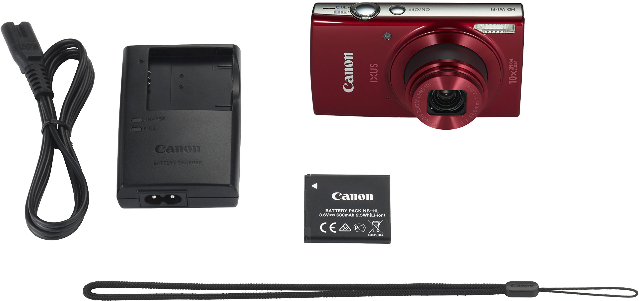 Canon IXUS 180 Appareils Photo Numériques 20.5 Mpix Zoom Optique 10 x
