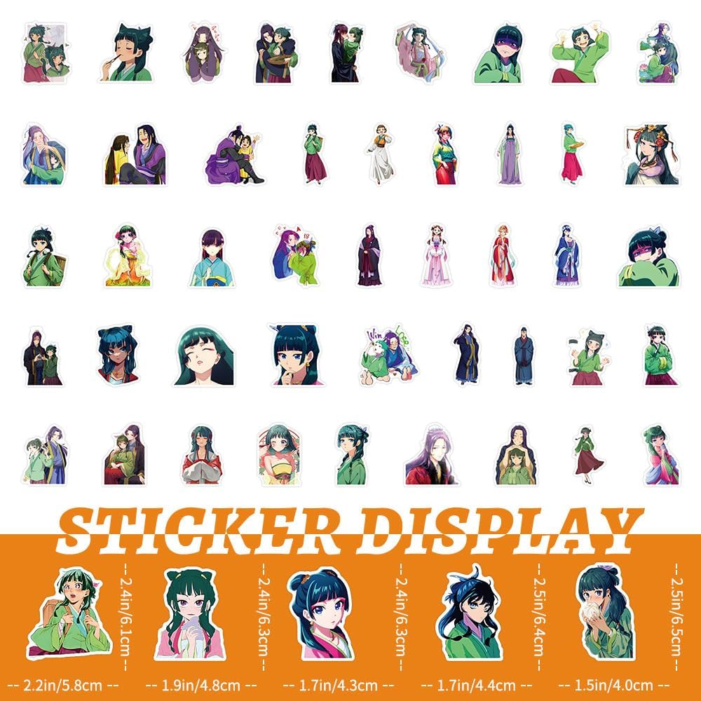 Amazon.co.jp: 63枚 薬屋のひとりごと ステッカー セット 漫画ご褒美