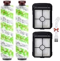 Vista 11 de Piezas de repuesto para aspiradora Bissell CrossWave, paquete de 2 rollos de cepillo multisuperficie Bissell CrossWave 1868, sin enredos, paquete