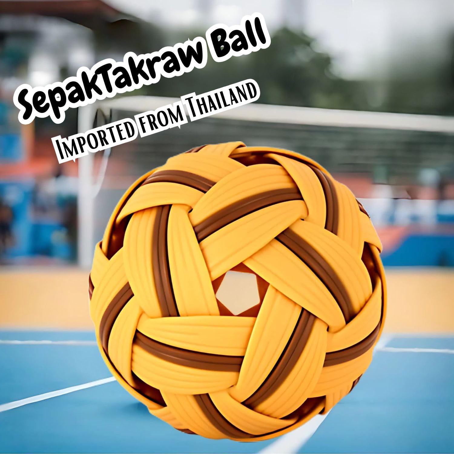 VAYINATO Sepak Takraw Ball, Kick Volleyball - Mens Competion Ball - Imported from Thailand | Growing Sports in India - Image 3 thumbnail