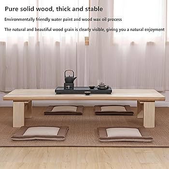 Amazon.co.jp: 日本のローテーブル、47インチの日本のフロア