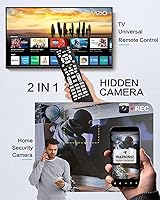 Vista 1 de HD 1080P Hidden Camera TV Remote Spy Camera 2 in 1 Use WiFi Cameras with Video and Motion Detection for Indoor Home Security Wireless Nanny Cam