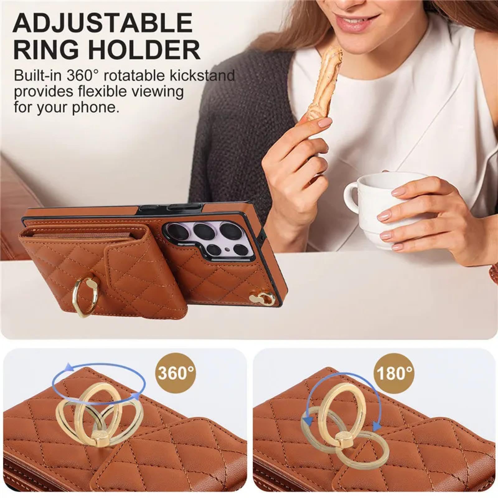 Étui Portefeuille en Cuir avec lanière pour Samsung S20 FE 4G 5G (pour Samsung S20 FE 4G 5G/Violet foncé)