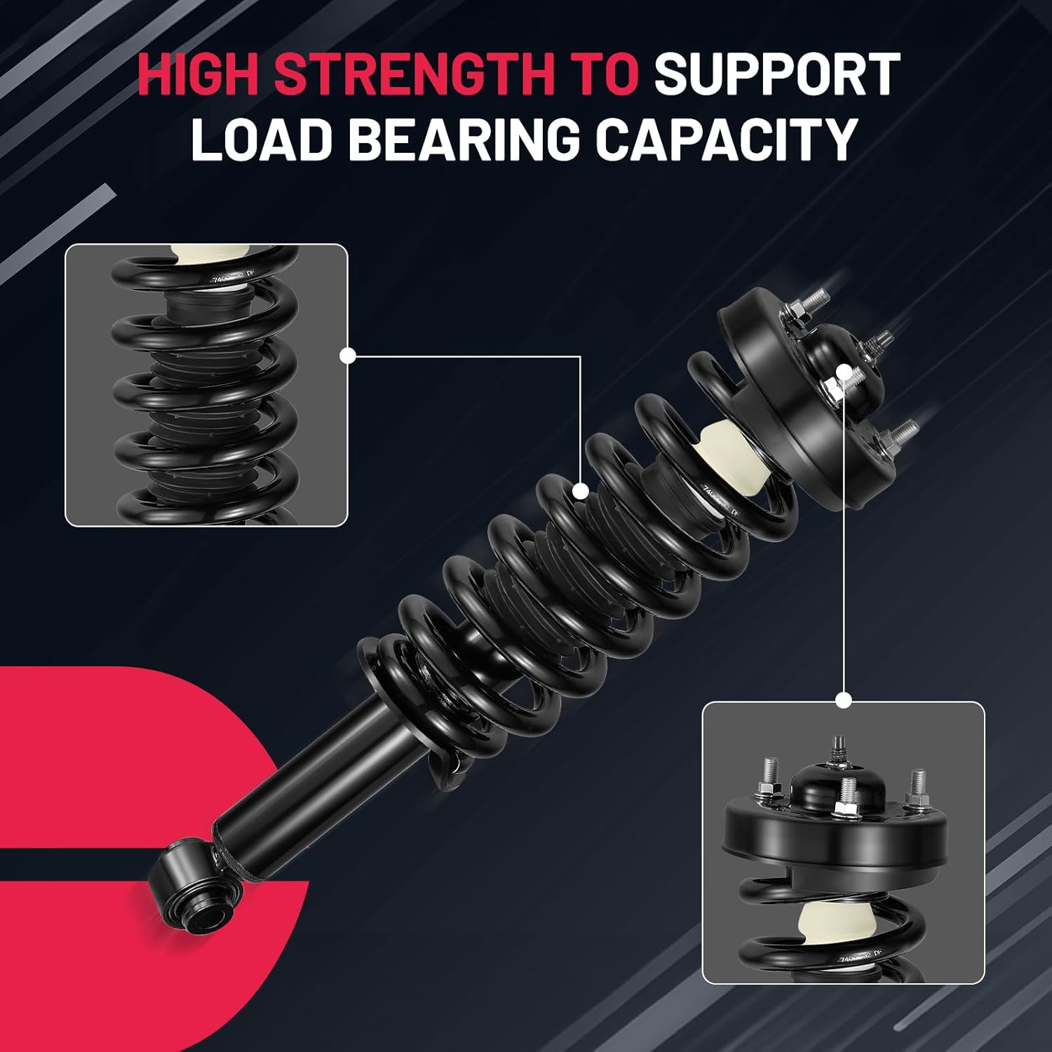 BDFHYK 2PCS Front and 2PCS Rear Shock Absorbers kit Compatible with Ford 2009-2013 F-150 Replacement Struts Shocks Assembly for 171141 4349108