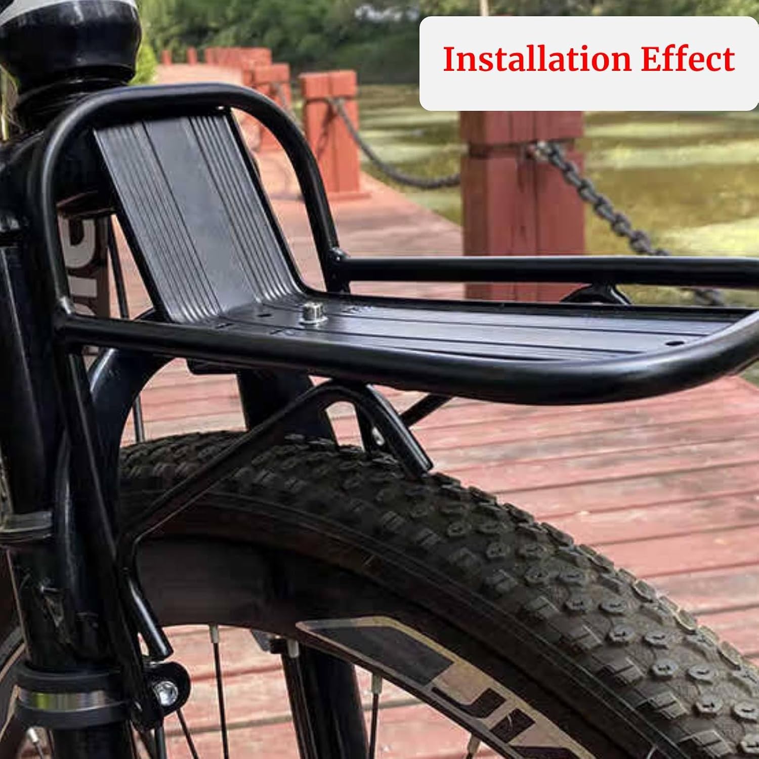 Bike Carrier Racks Mountain Bike Front Rack Aluminum Alloy Luggage Carrier Racks Mountain Bike Front Luggage Rack for Cycling Luggage Rack for Cycling