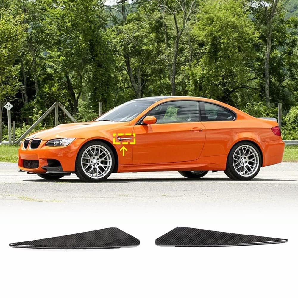 Becquets avant pour BMW Série 3 M3 E92 E90 en finition premium noire