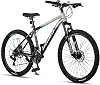 AVASTAFTD Mountain Bike MTB Lightweight Aluminum Frame 2627.5 Shimano 21-Speed Front Suspension Manual Lockout Front and Rear Disc Brakes Available in Four Colors