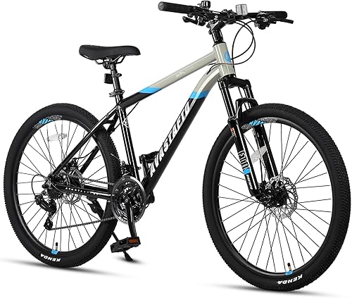 Miniatura 8 de AVASTA Earth 26 27.5 inch Mountain Bike with 21-Speed，Aluminum Frame, Dual Disc Brake, Comfortable Saddle,Multiple Colors Azul