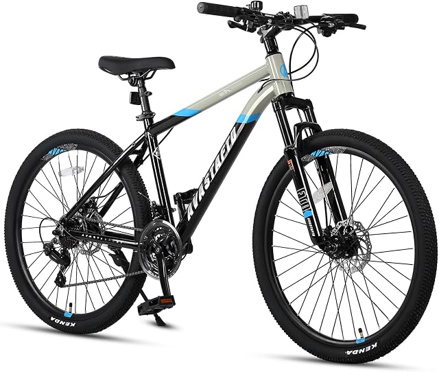 AVASTA Earth 26 27.5 inch VTT avec 21-Speed, Cadre en aluminium, Double disque frein, Confortable Saddle, Couleurs multiples