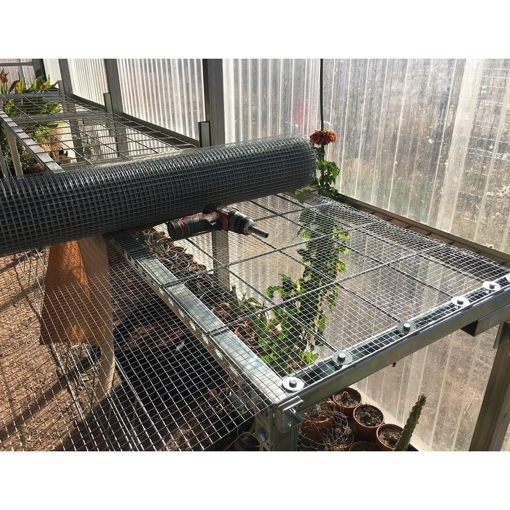 Grillage Métallique Acier Inoxydable Soudure, Clôture en Grillage Rouleaux De Grillage pour Volaille pour Enclos d'animaux, Parc À Poules, Mailles De 6 mm, 9 mm Et 12 mm(1|12x12mm,1x1m)