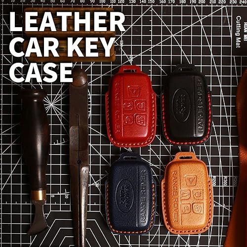 Miniatura 7 de HIBEYO Funda inteligente para llavero Land Rover Defender Discovery Sport LR2 LR3 LR4 Range Rover Sport EVOQUE y Jaguar XF XJ XJL XE F-PACE F-PACE
