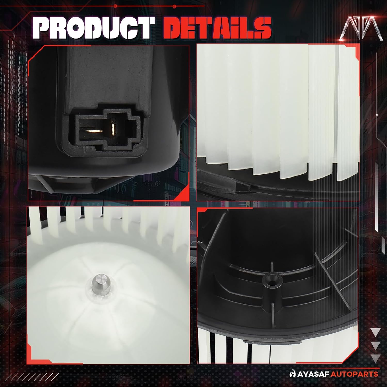 MAYASAF 700223 HVAC Blower Motor Assembly w/Fan Fit for Ford 2008-2012 Escape/2008-2010 F-250/F-350 Supper Duty, for Mercury 2008-2011 Mariner