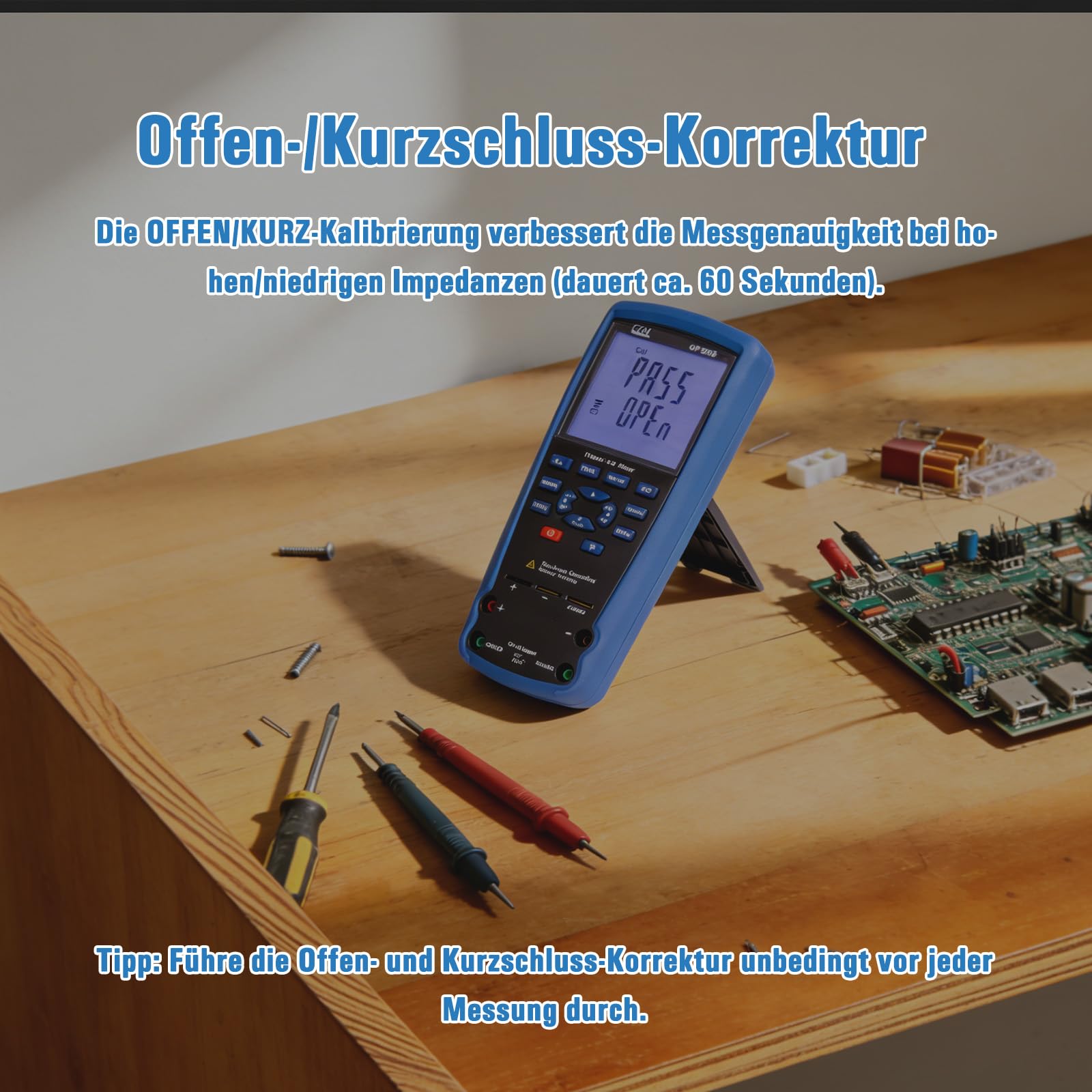 CEM 9935 Hochpräzises LCR/ESR-Messgerät, 100 Hz – 100 kHz, Industrielles Tragbares Digitales LCR-Messgerät