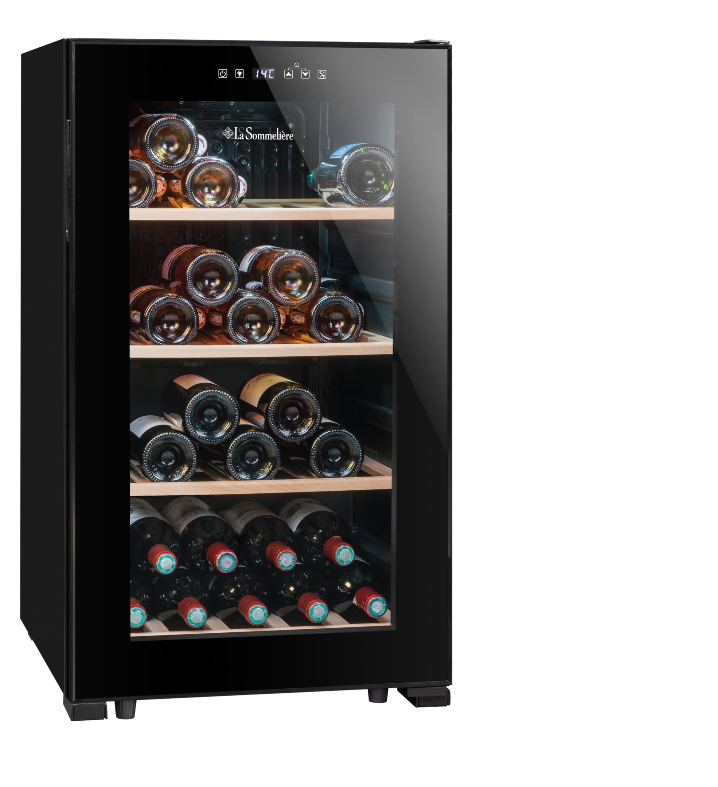 LA SOMMELIERE Cave de mise à température LS52BLACK 52 Bouteilles