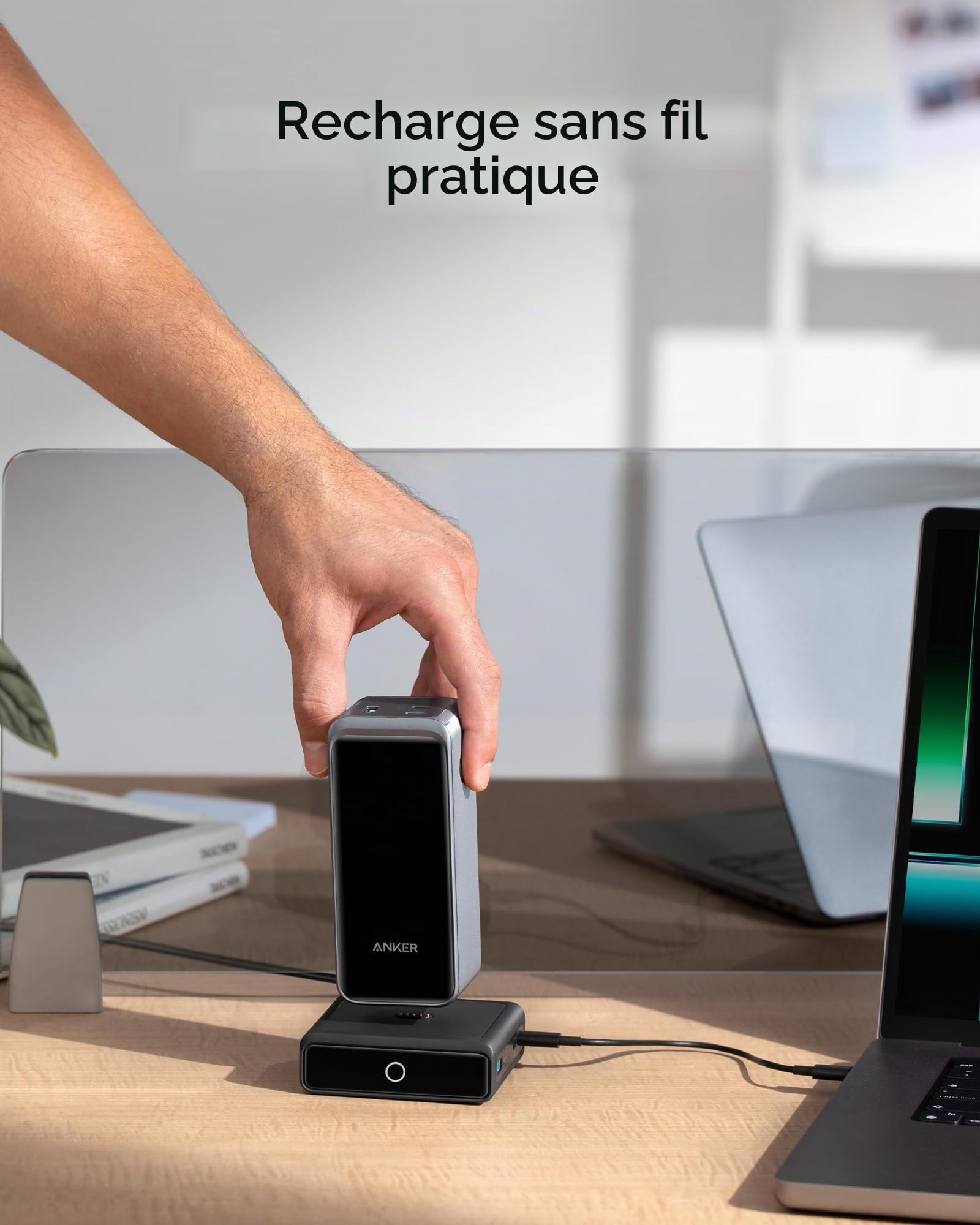 Anker Bundle Prime Batterie Externe 20000mAh 200W 3 Ports + Station de Charge 100W 4 Ports, Affichage Numérique Intelligent, Ensemble Complet, pour iPhone 17 16, MacBook Pro/Air, Samsung Galaxy, AirPo